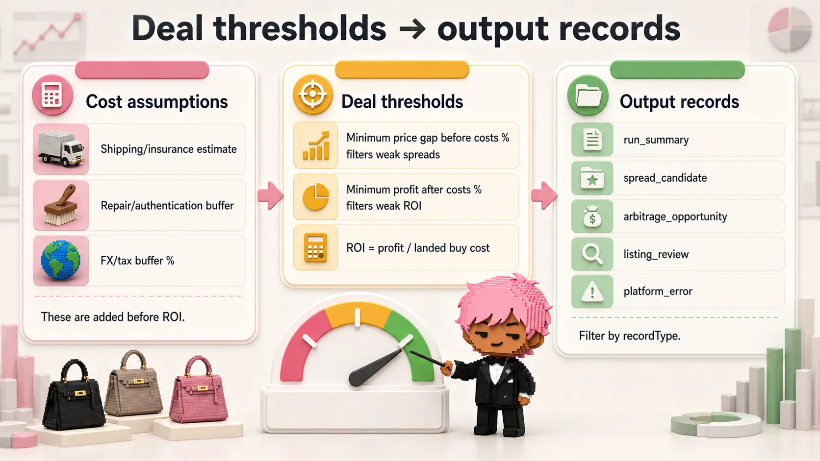 Deal thresholds and output record map with real Actor labels