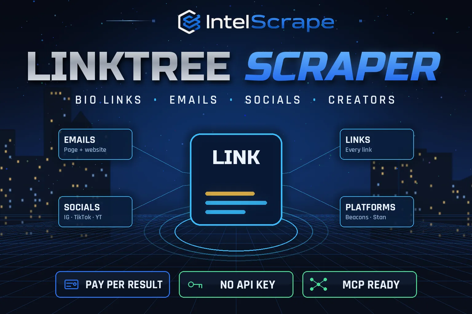 Linktree Scraper — Bio Link Emails, Socials & Links