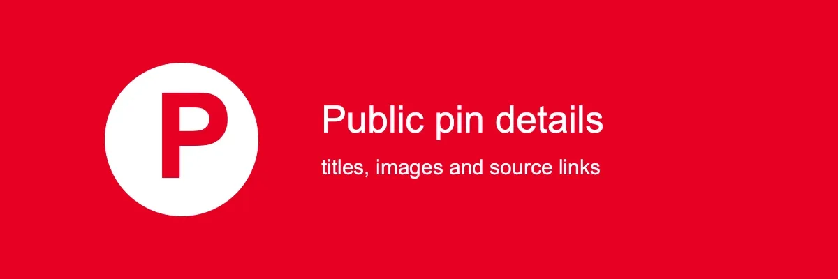Pinterest public pin details