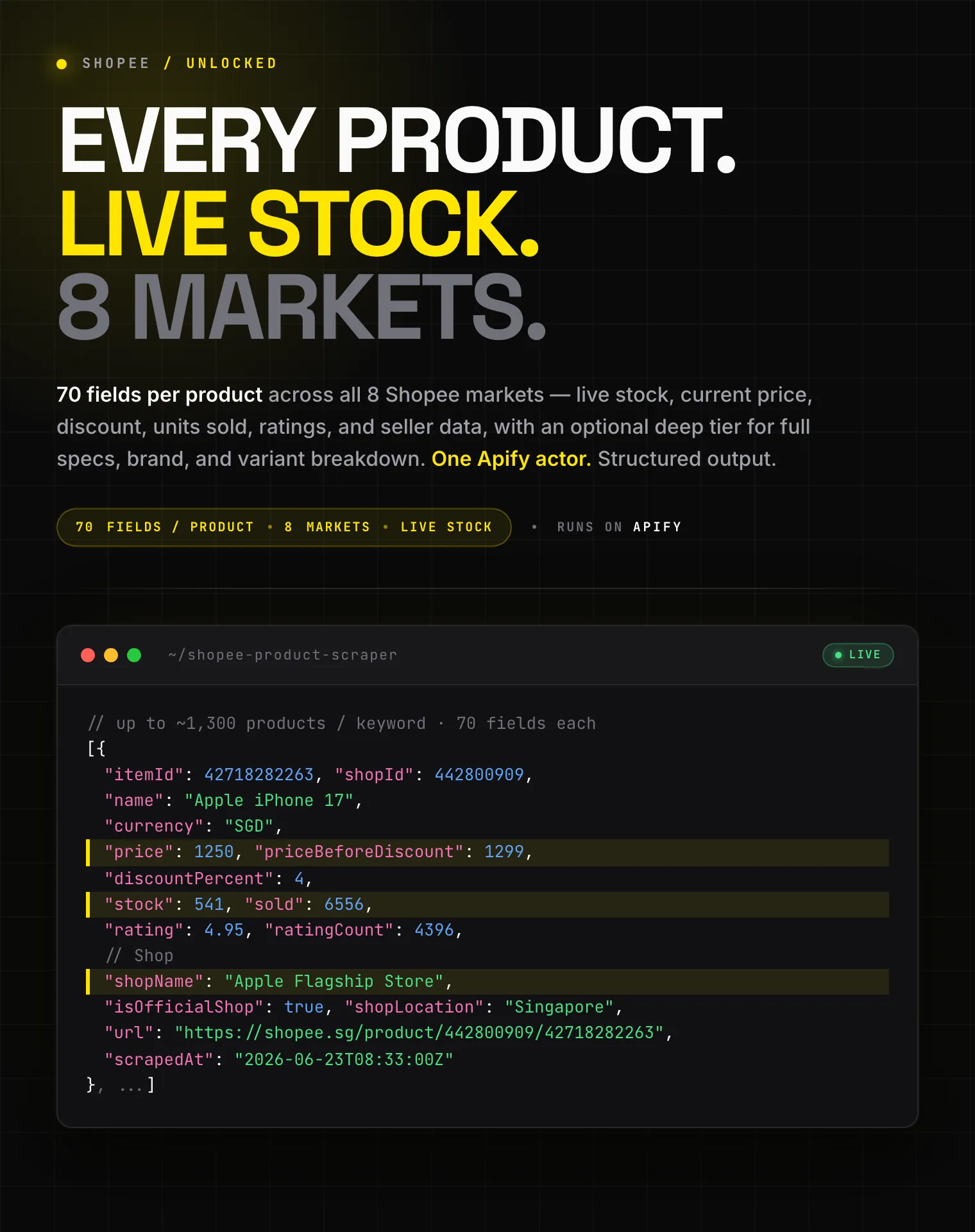 Shopee Product Scraper