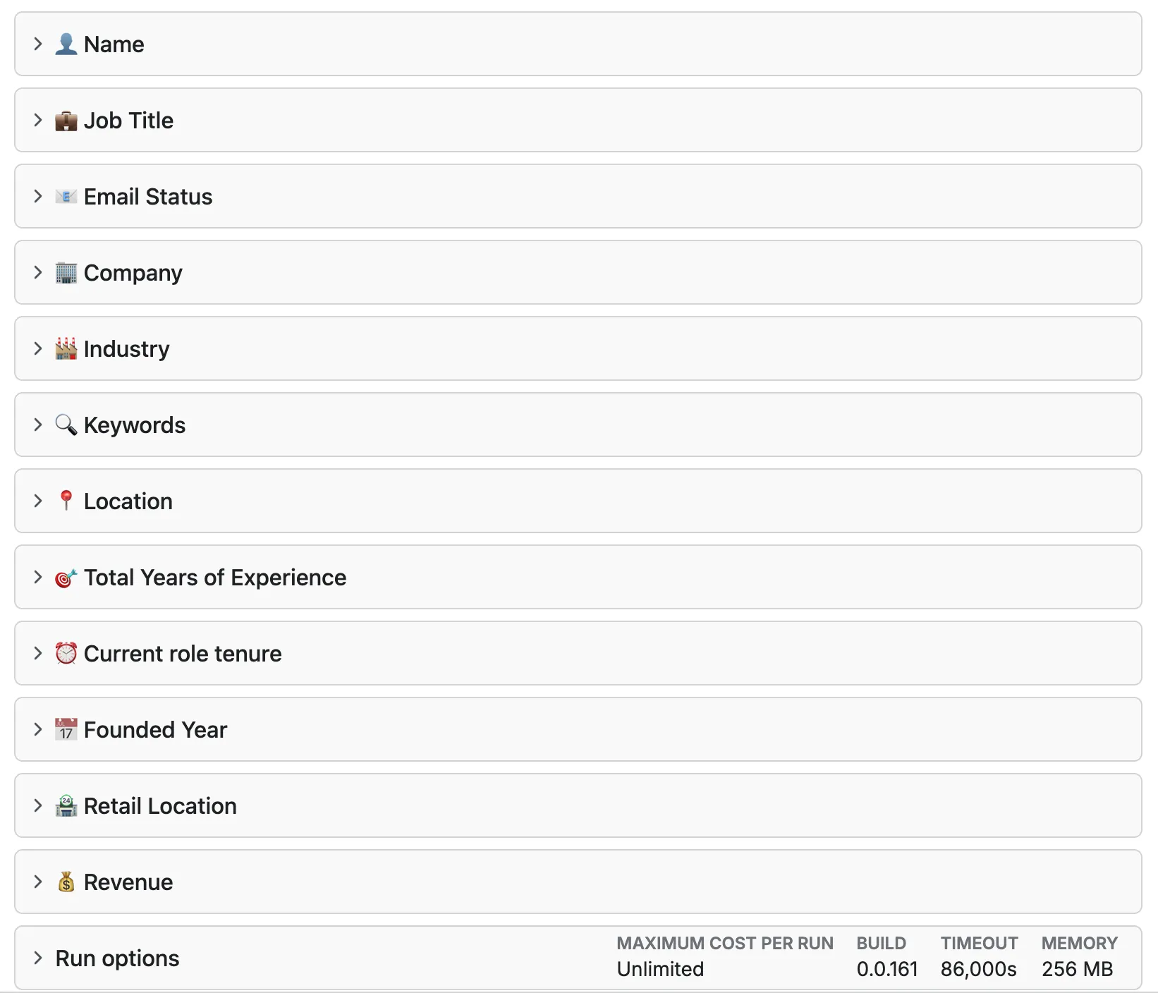 Search Filters