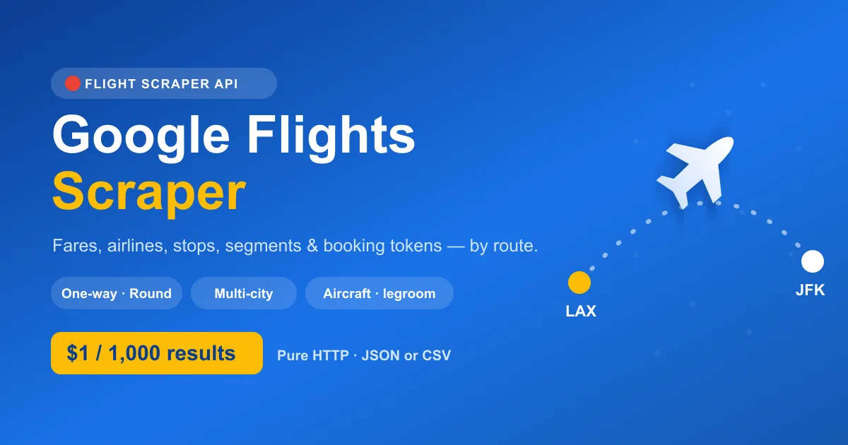 Google Flights Scraper