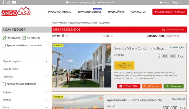 Angocasa Website