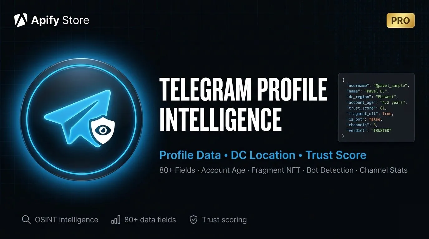 Telegram Profile Scraper