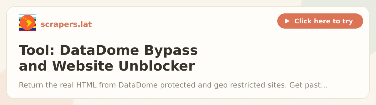 Tool: DataDome Bypass and Website Unblocker