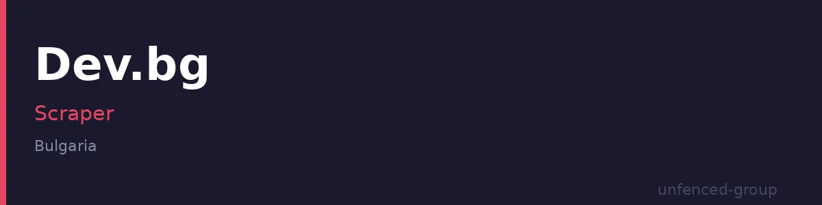Dev.bg Scraper