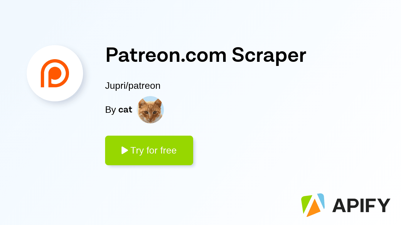 Patreon.com Scraper · Apify