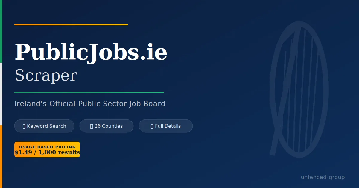 PublicJobs.ie Scraper Banner