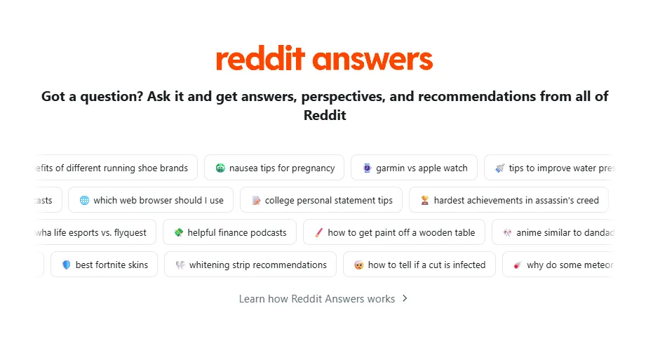 Reddit Answers Scraper