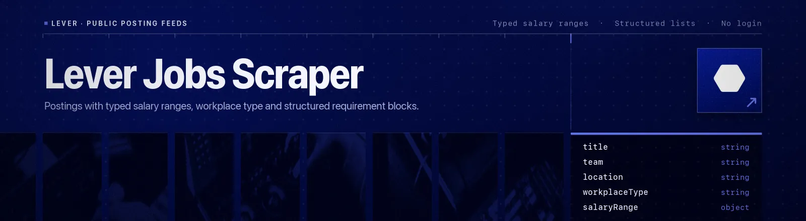 Lever Jobs Scraper: Postings with typed salary ranges, workplace type and structured requirement blocks