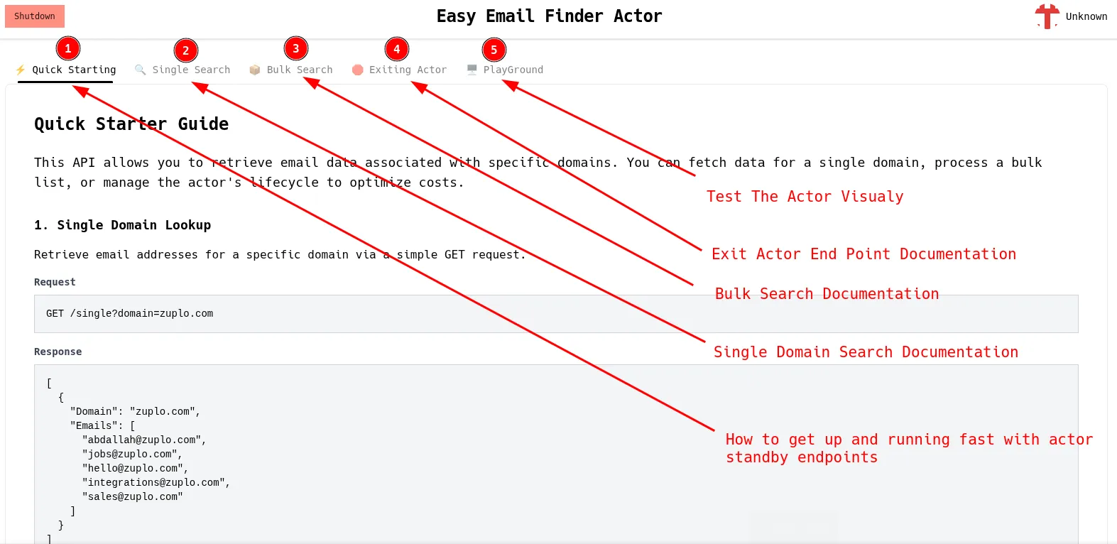 easy email finder apify standby endpoint documentation