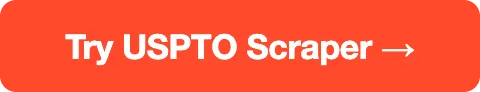 Try USPTO Scraper