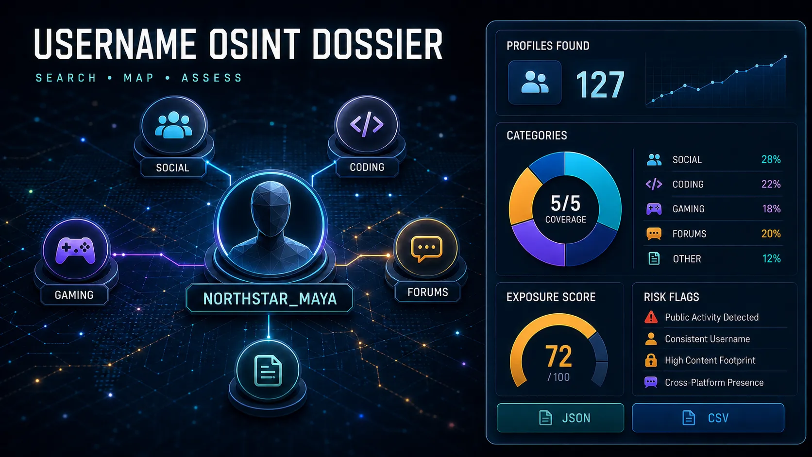 Username OSINT Dossier — Search, Map, Assess