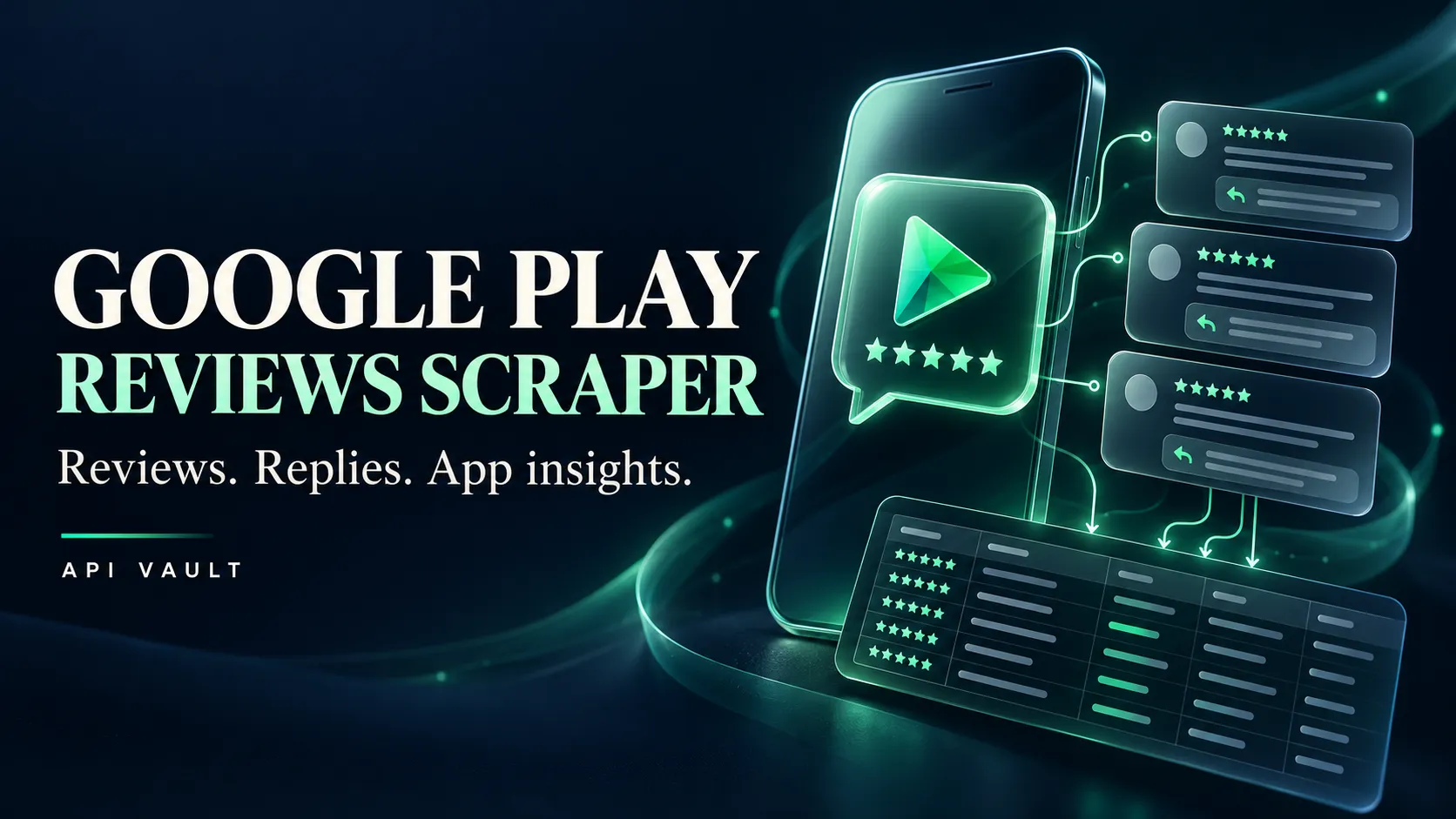 Google Play Reviews Scraper — API Vault