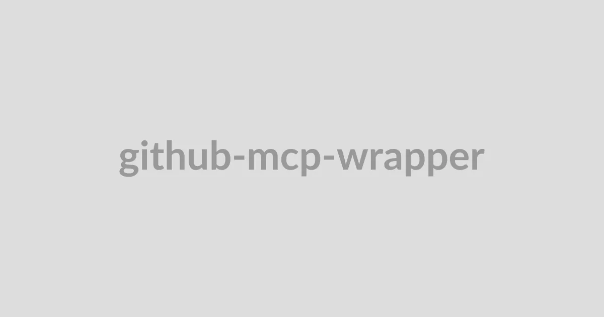 github-mcp-wrapper cover