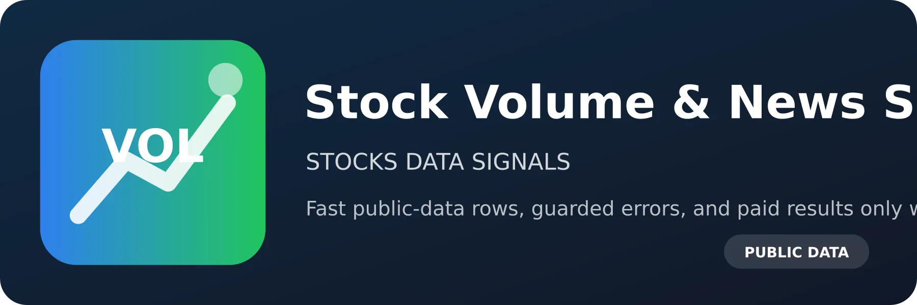 Stock Volume & News Scraper logo
