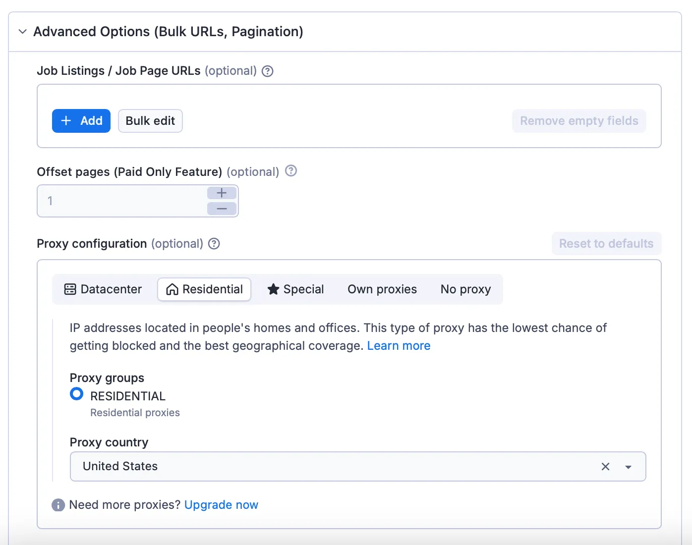 Glassdoor Scraper Input 3 of 3
