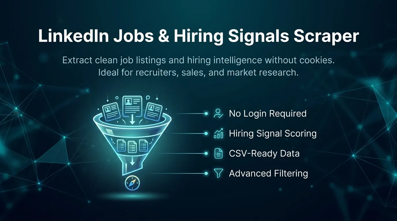 LinkedIn Jobs & Hiring Signals Scraper