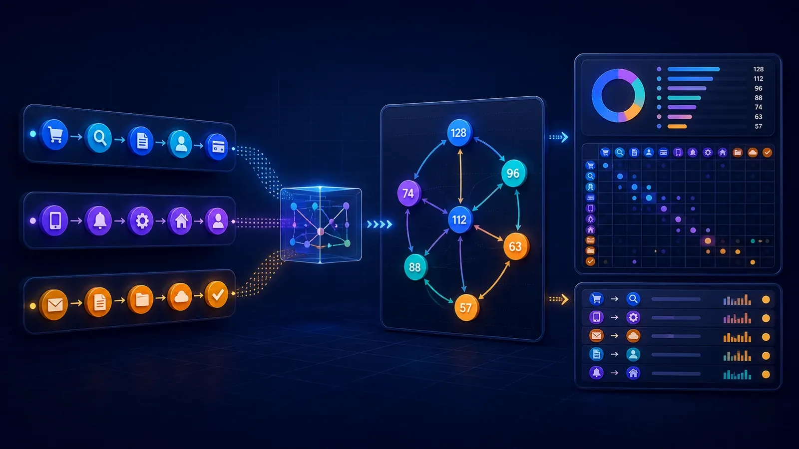 Sequence Transition Analyzer: buyer input to evidence-backed action