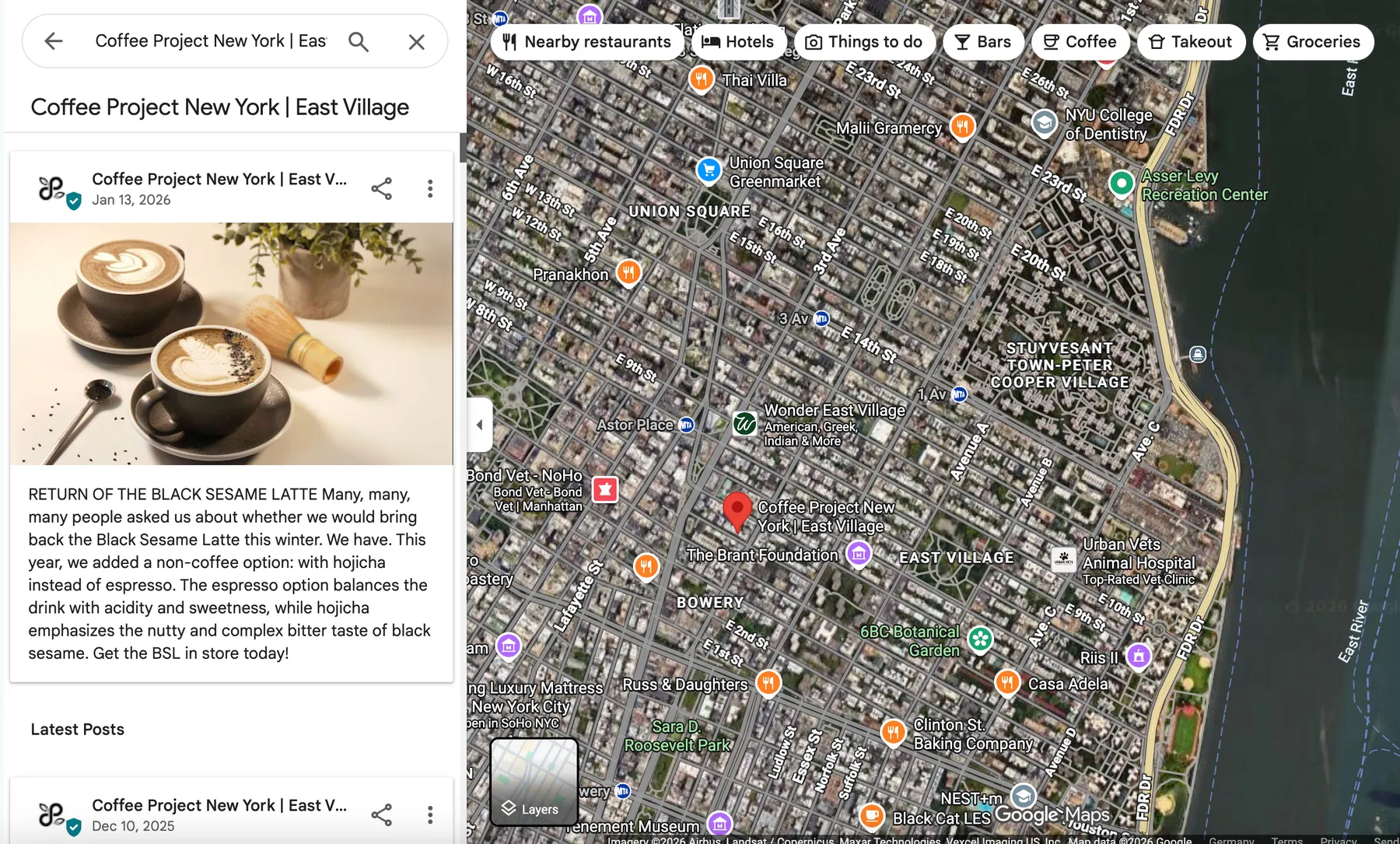 Google Maps Business Posts Scraper