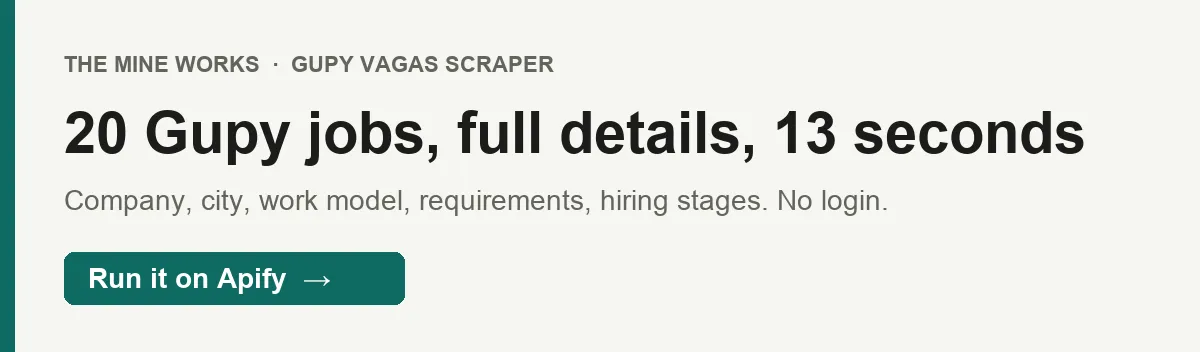 20 Gupy jobs with full details in 13 seconds