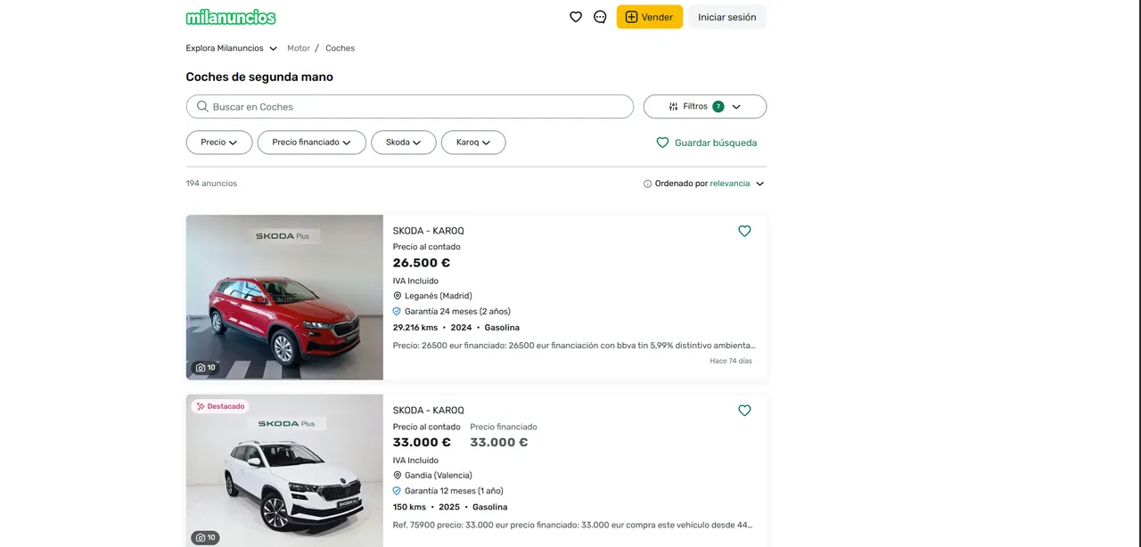 Milanuncios.com Scraper