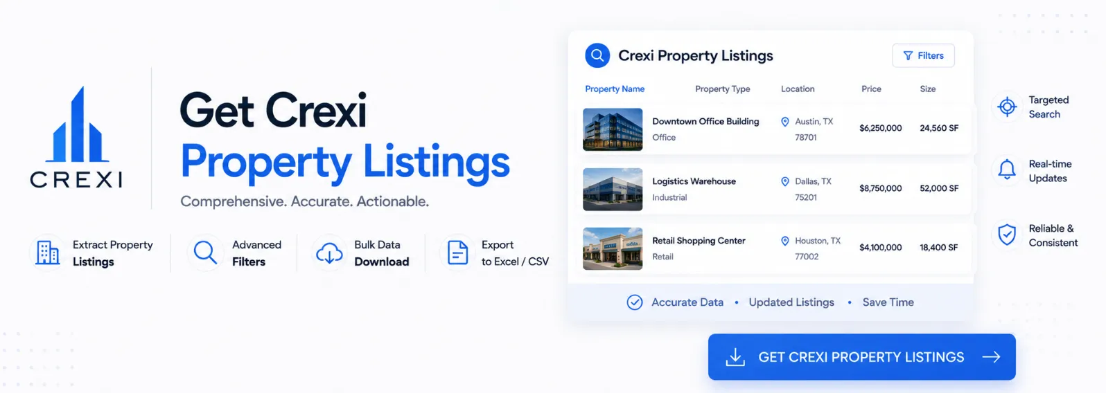 Get started with the Crexi Property Listings Scraper