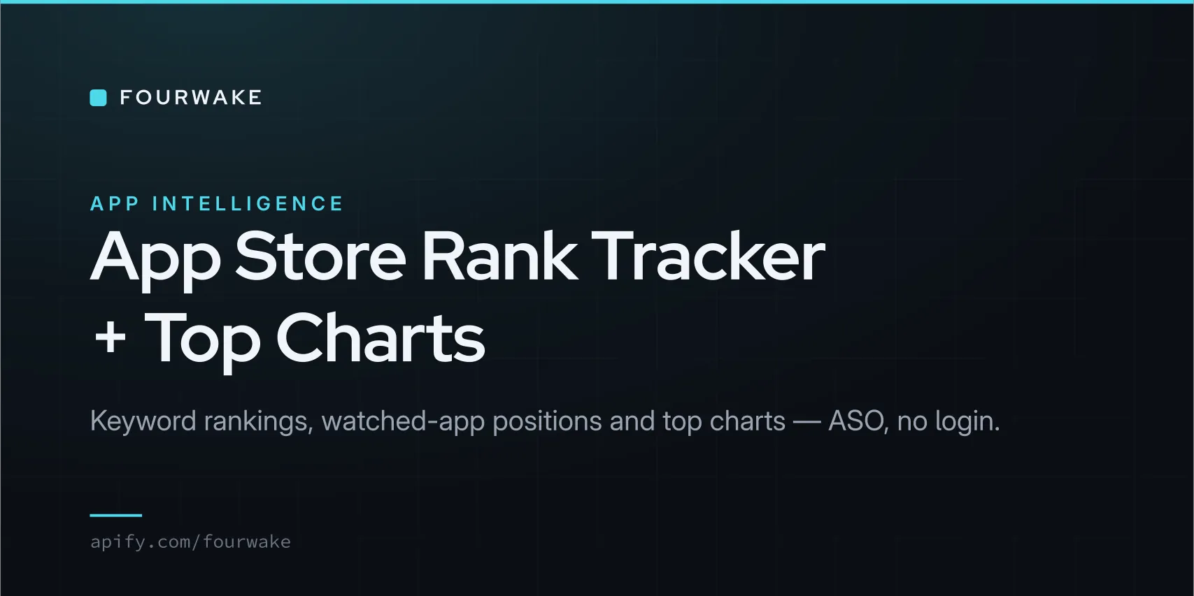 App Store Keyword Rank Tracker + Top Charts