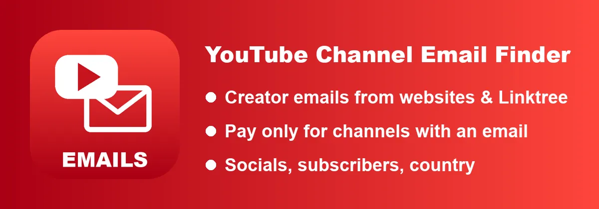 YouTube Channel Email Finder