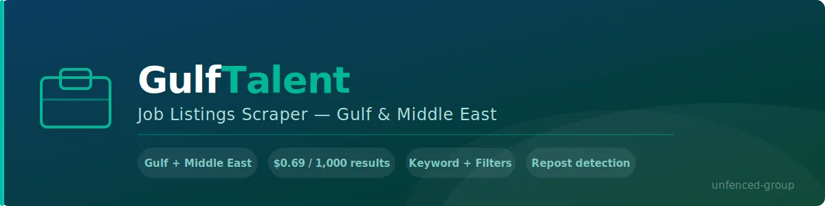 GulfTalent Scraper