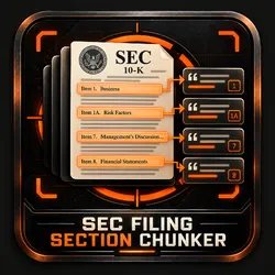 SEC Filing Section Chunker