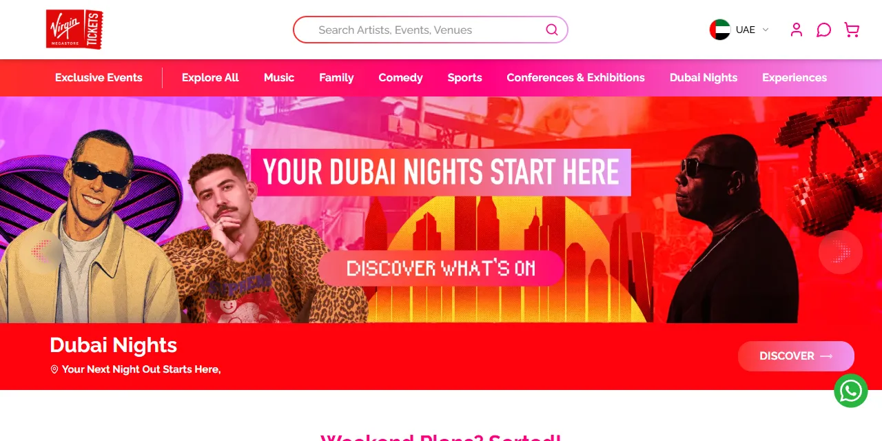 Virgin Megastore Tickets Scraper