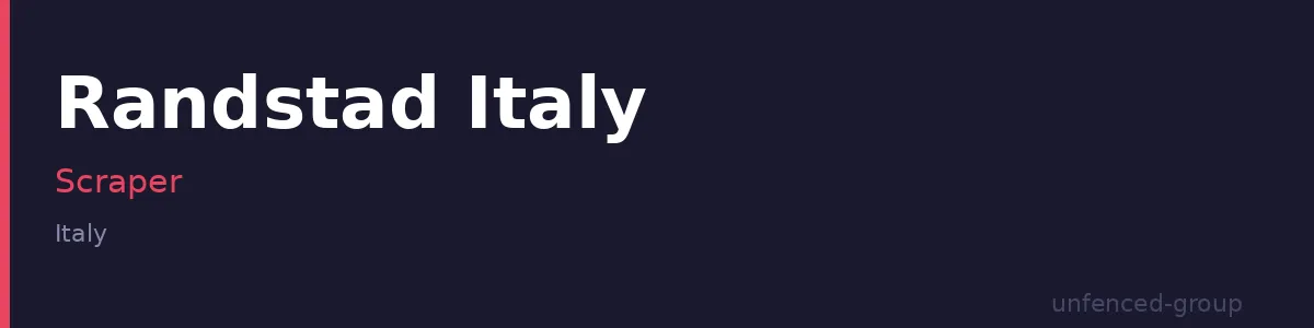 Randstad Italy Scraper