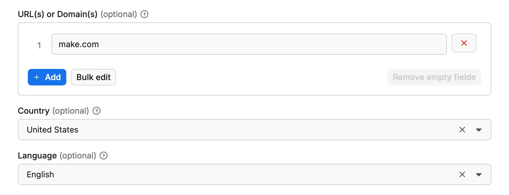 Basic Search Options Image