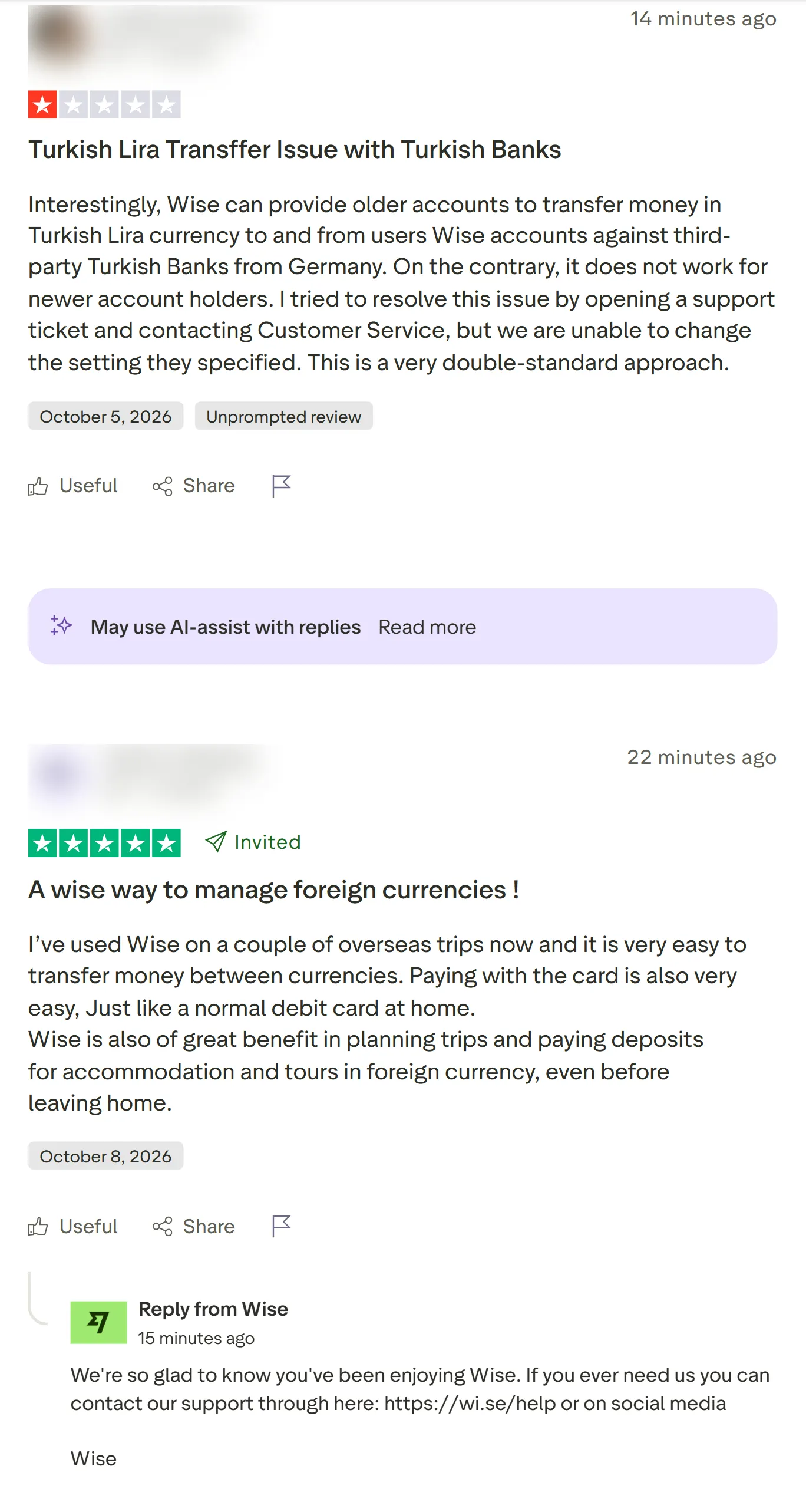 Trustpilot reviews page that Trustpilot Reviews Scraper turns into rows