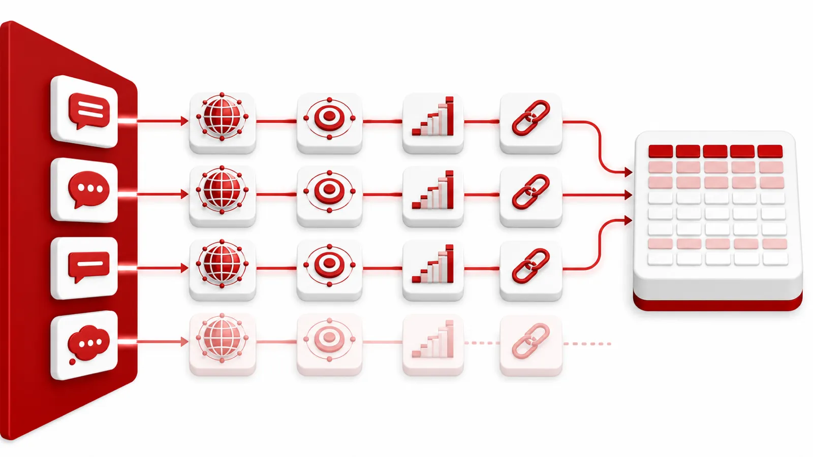 Only complete web-searched, ranked and cited answers reach paid Dataset delivery