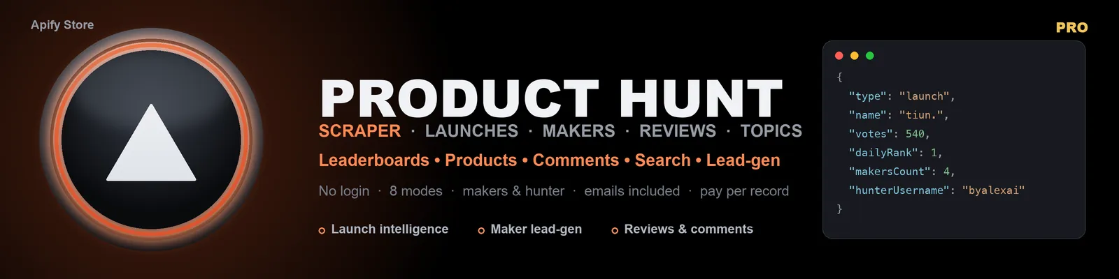 Product Hunt Scraper