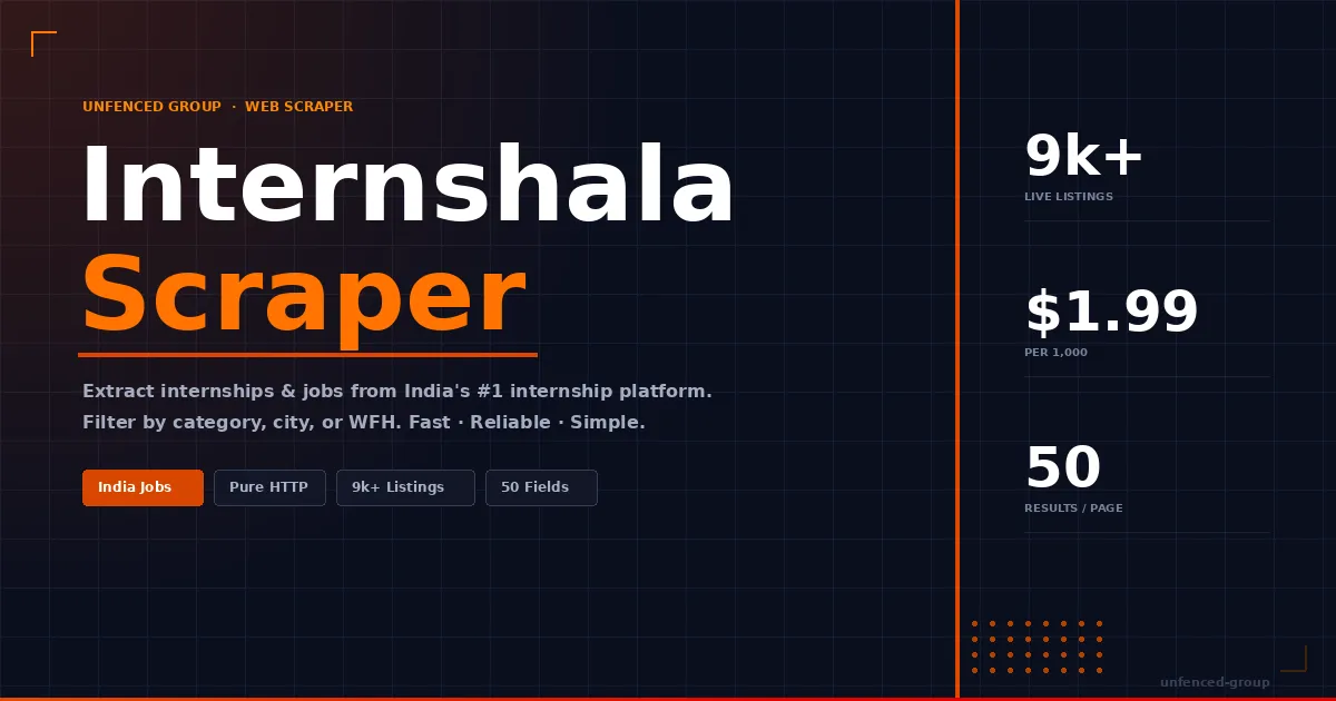 Internshala Scraper