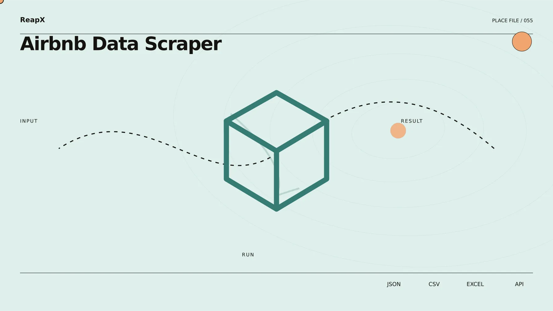 Airbnb Data Scraper input and result demonstration
