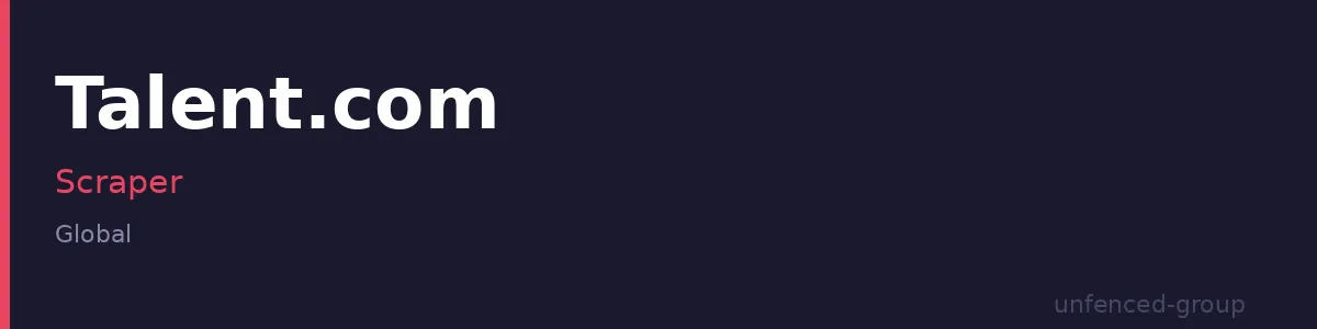 Talent.com Scraper