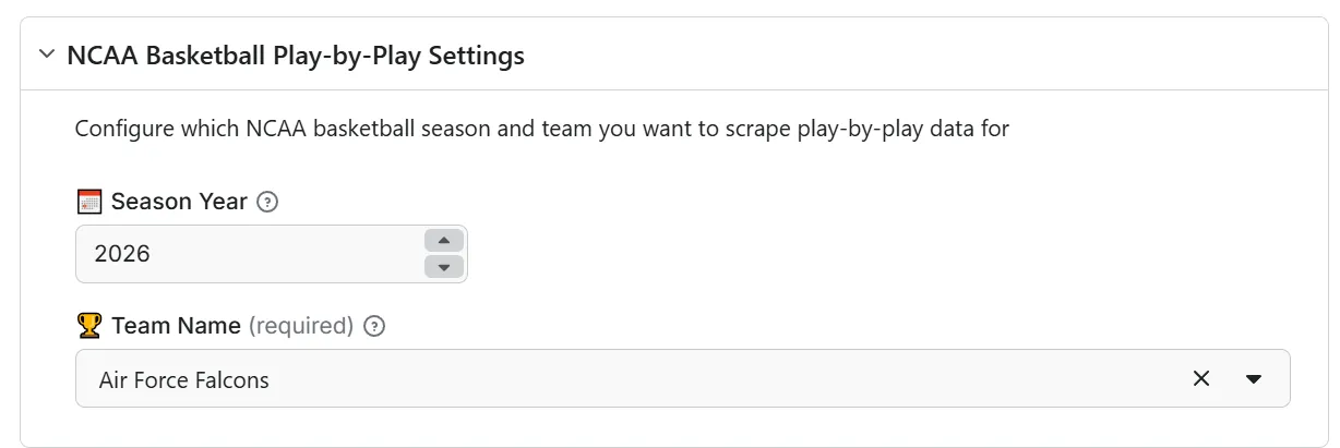Apify Console Input UI