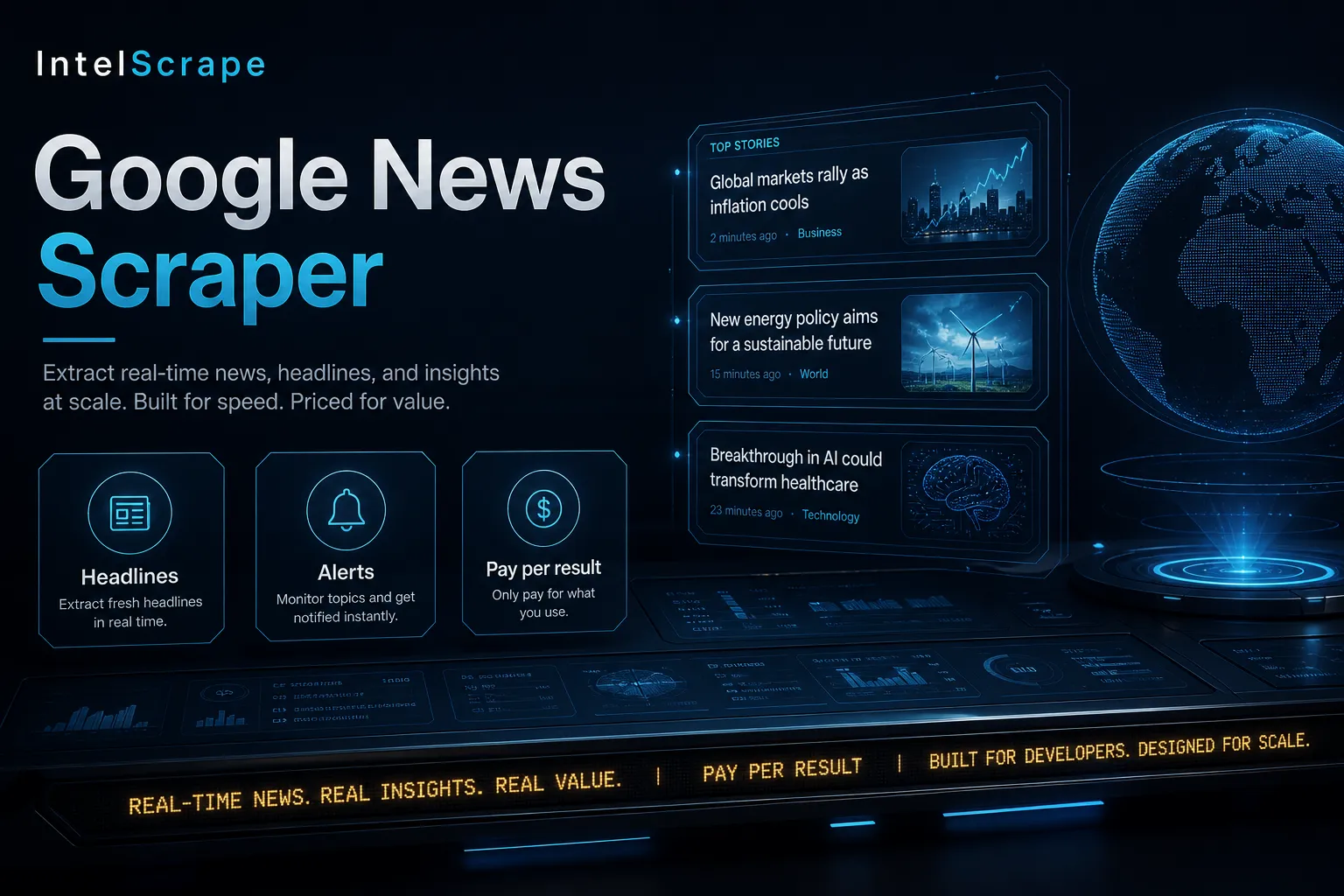 Google News Scraper Hero Banner