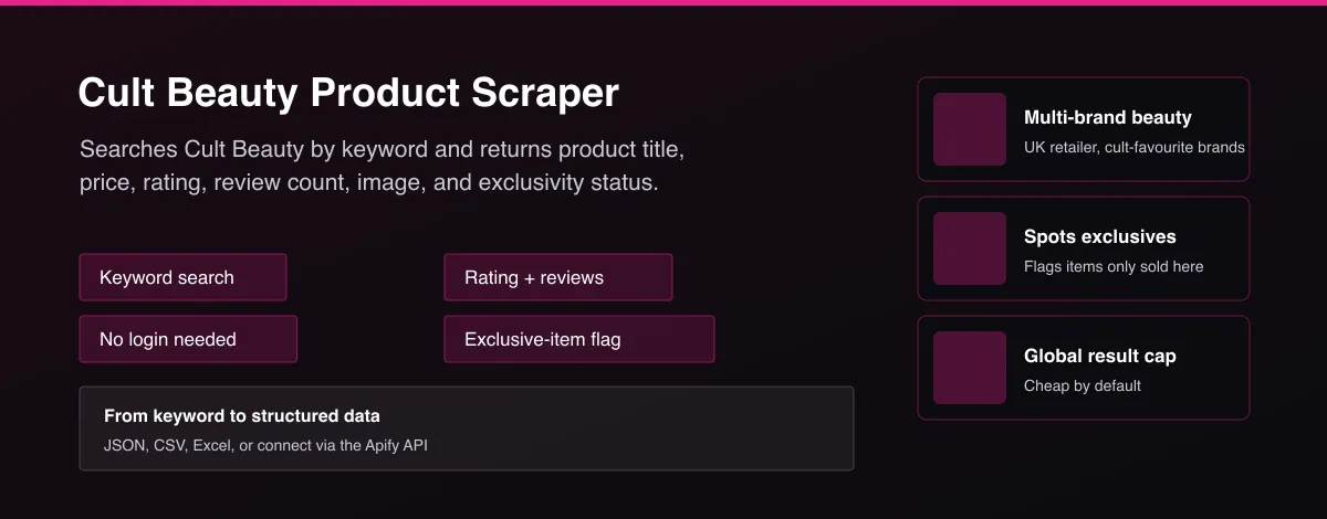 Cult Beauty Product Scraper hero