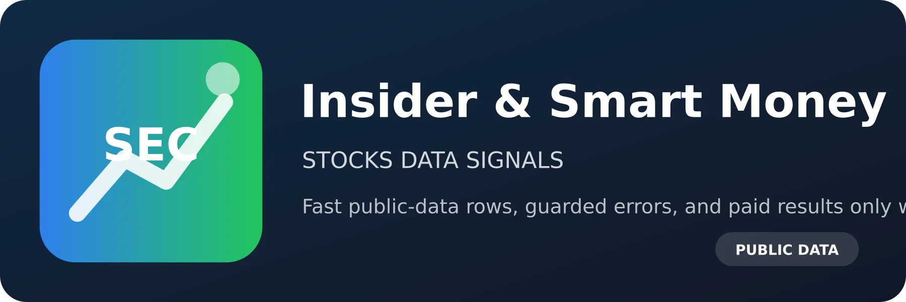 Insider & Smart Money Scraper logo