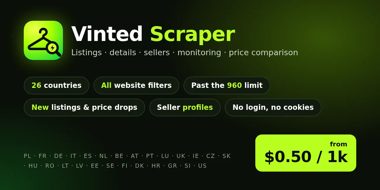 Vinted Scraper by FlareWOW