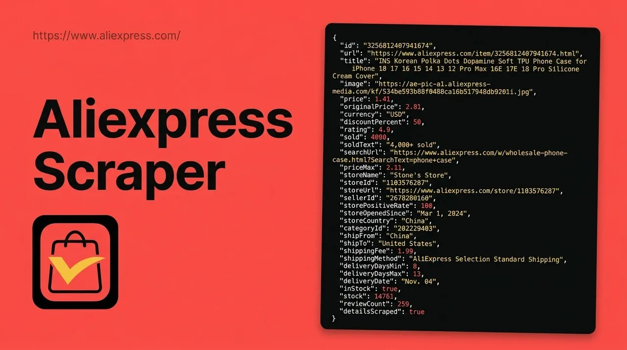 AliExpress Products Scraper cover