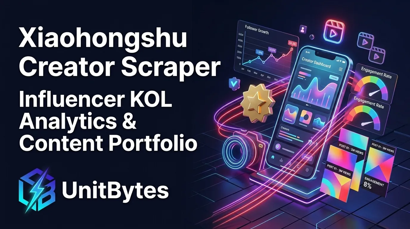 RedNote / Xiaohongshu Creator & KOL Leads Scraper by UnitBytes