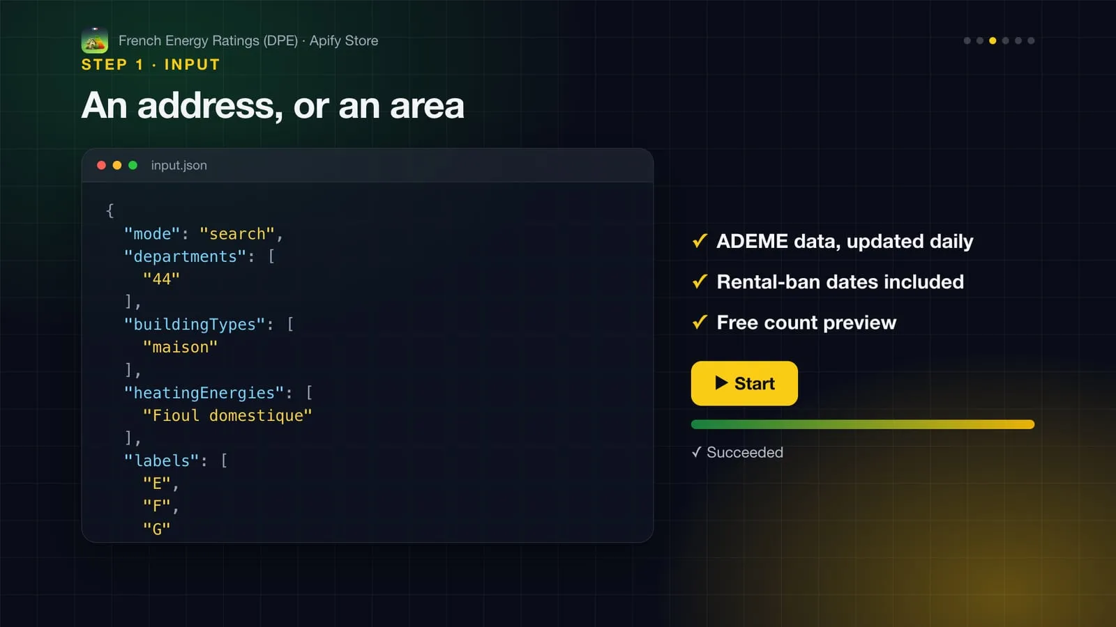 Input example
