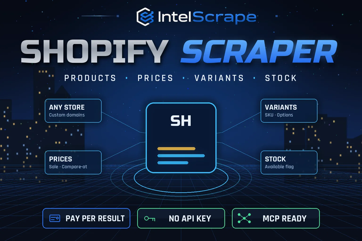Shopify Scraper — Products, Prices, Variants & Stock, Any Store