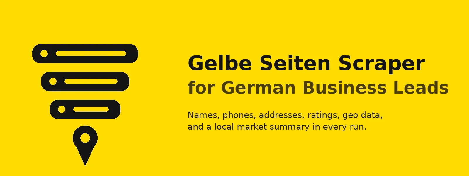 Gelbe Seiten Scraper for German Business Leads